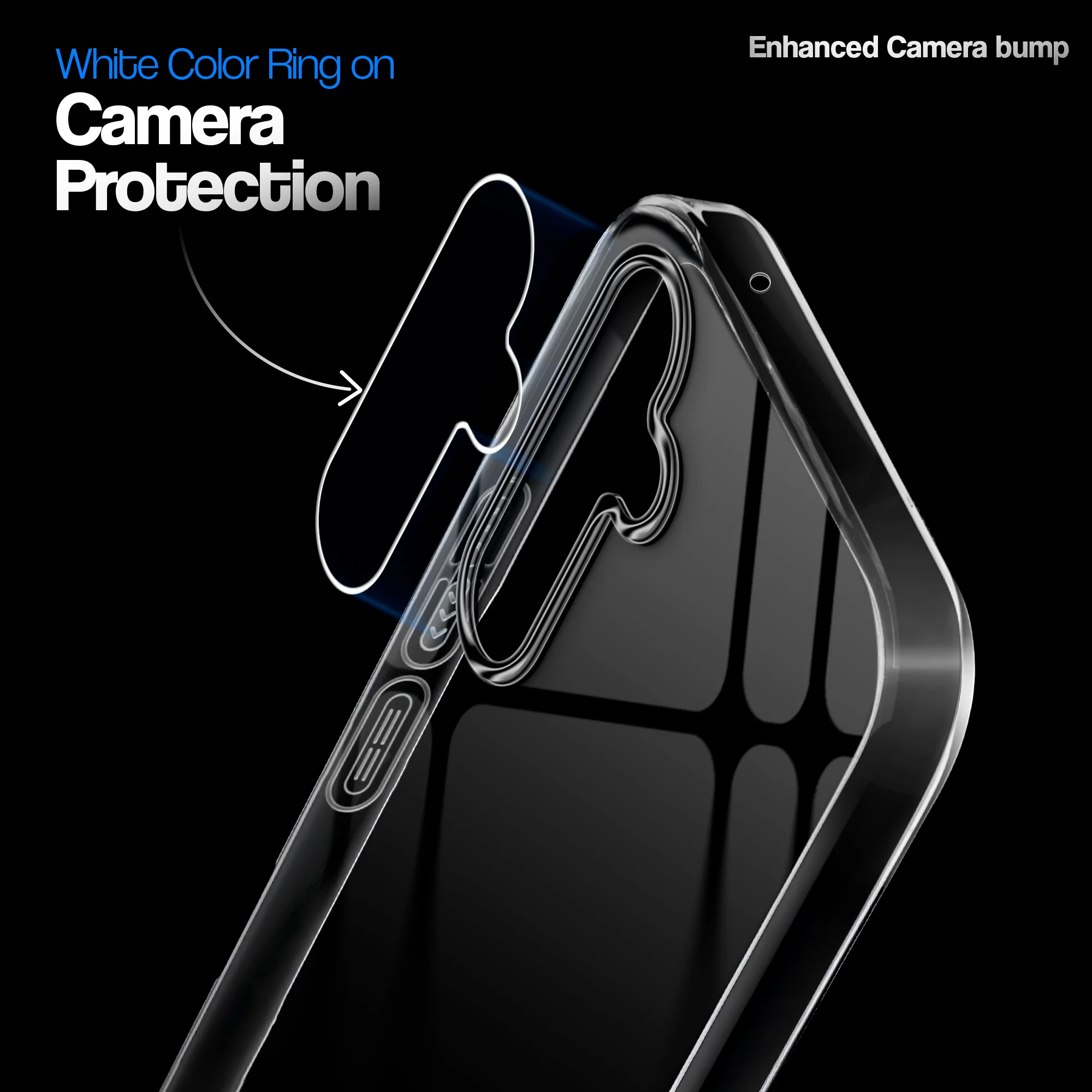Crystal Clear Anti-Yellow Transparent Back Cover Case With Camera Ring Protection for Samsung A54 5G - Image 15