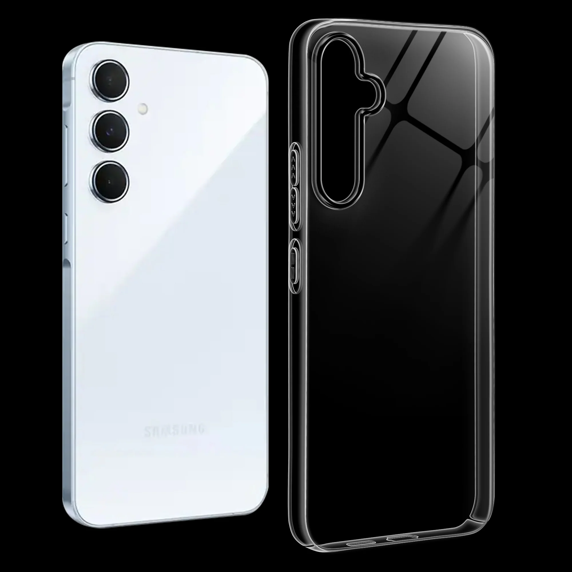 Crystal Clear Anti-Yellow Transparent Back Cover Case With Camera Ring Protection for Samsung A55 5G - Image 12