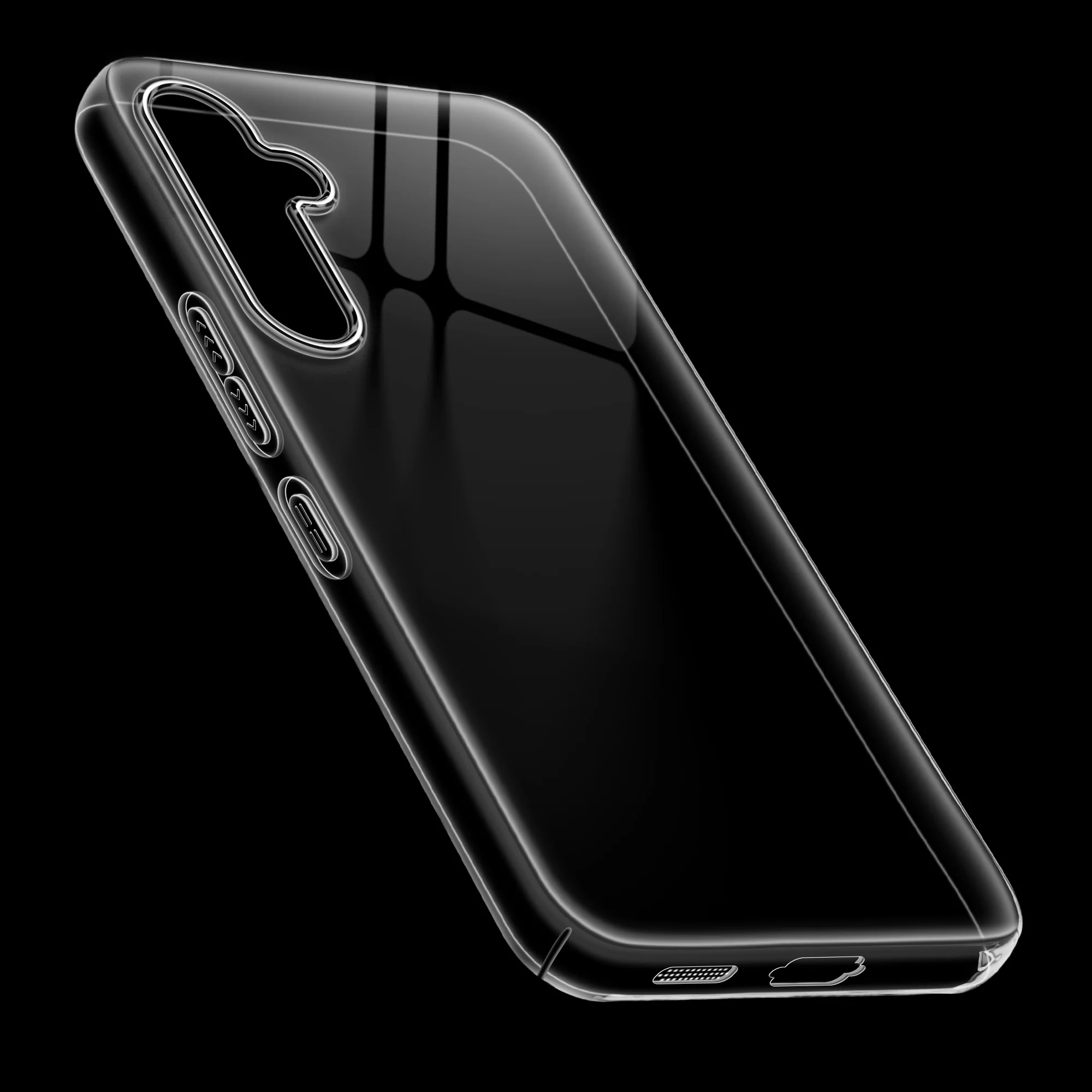 Crystal Clear Anti-Yellow Transparent Back Cover Case With Camera Ring Protection for Samsung A55 5G - Image 17