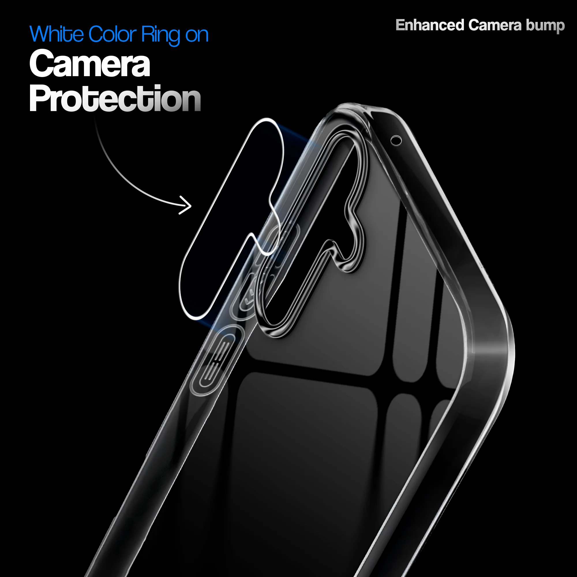 Crystal Clear Anti-Yellow Transparent Back Cover Case With Camera Ring Protection for Samsung F16 5G - Image 9