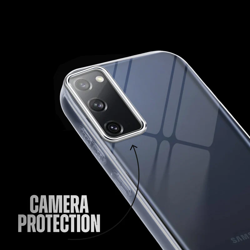 Crystal Clear Anti-Yellow Transparent Back Cover Case With Camera Ring Protection for Samsung S20 FE 5G - Image 11