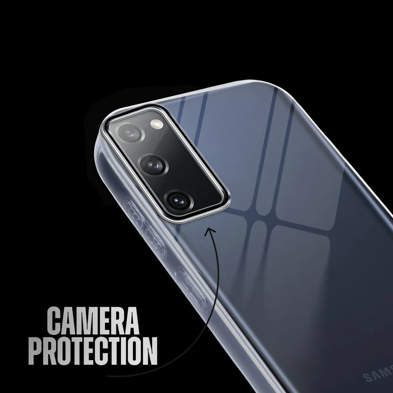 Crystal Clear Anti-Yellow Transparent Back Cover Case With Camera Ring Protection for Samsung S20 FE 5G - Image 5