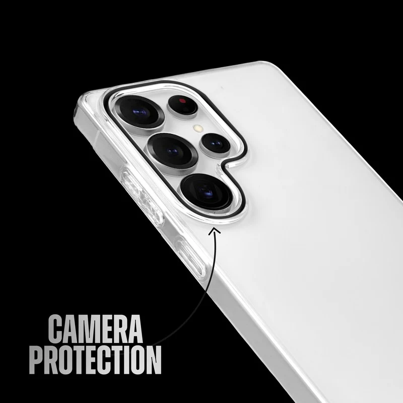 Crystal Clear Anti-Yellow Transparent Back Cover Case With Camera Ring Protection for Samsung S22 Ultra 5G - Image 5