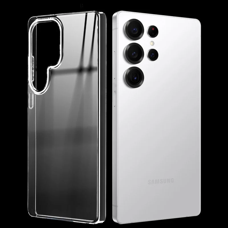 Crystal Clear Anti-Yellow Transparent Back Cover Case With Camera Ring Protection for Samsung S22 Ultra 5G - Image 9