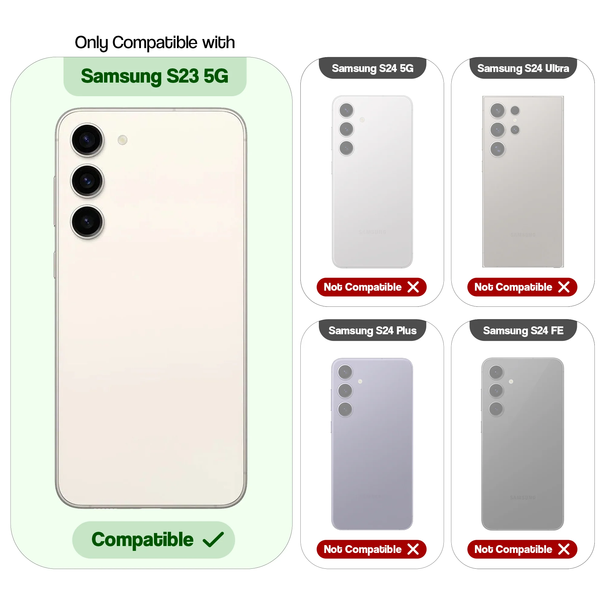 Crystal Clear Anti-Yellow Transparent Back Cover Case With Camera Ring Protection for Samsung S23 5G - Image 14
