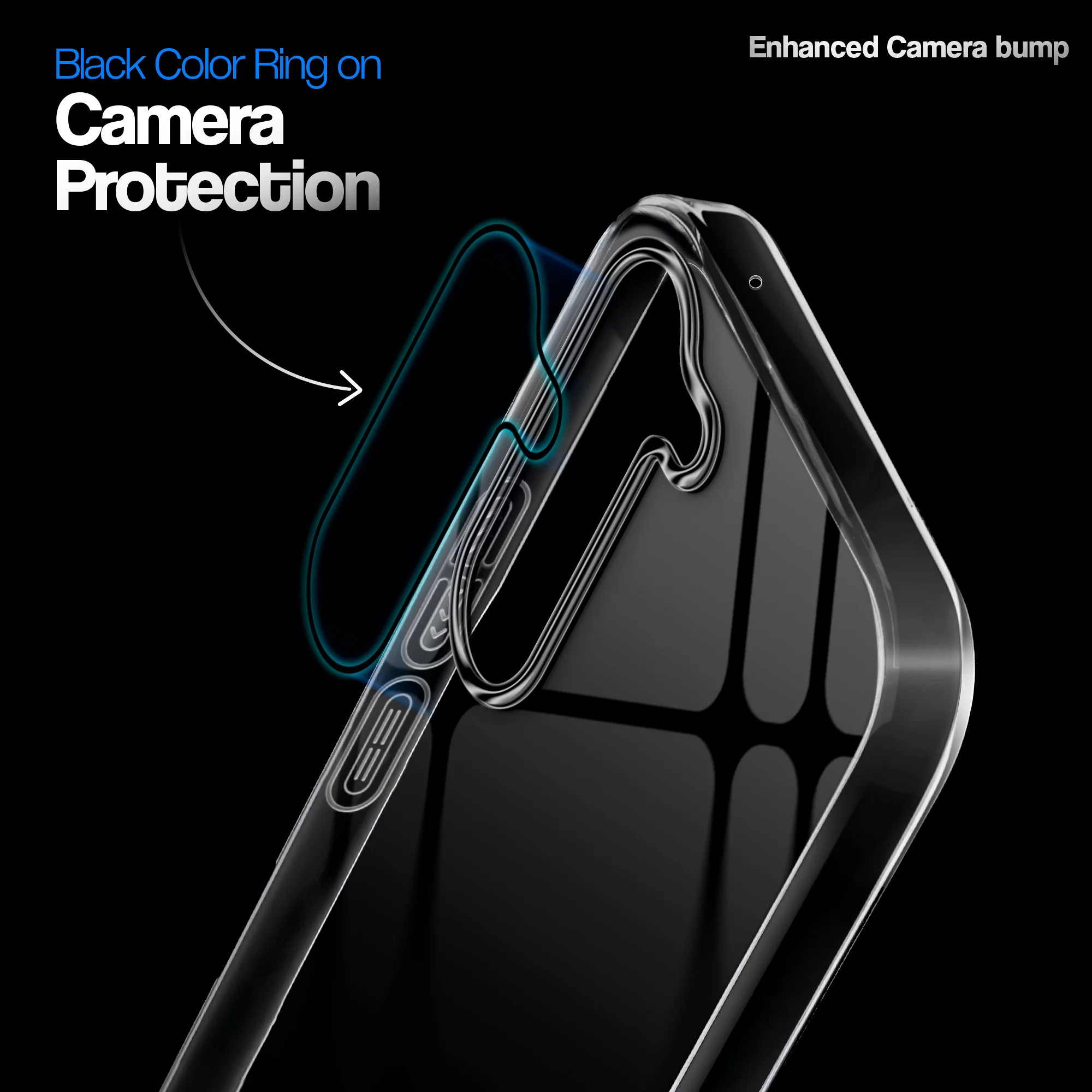Crystal Clear Anti-Yellow Transparent Back Cover Case With Camera Ring Protection for Samsung S23 5G - Image 3