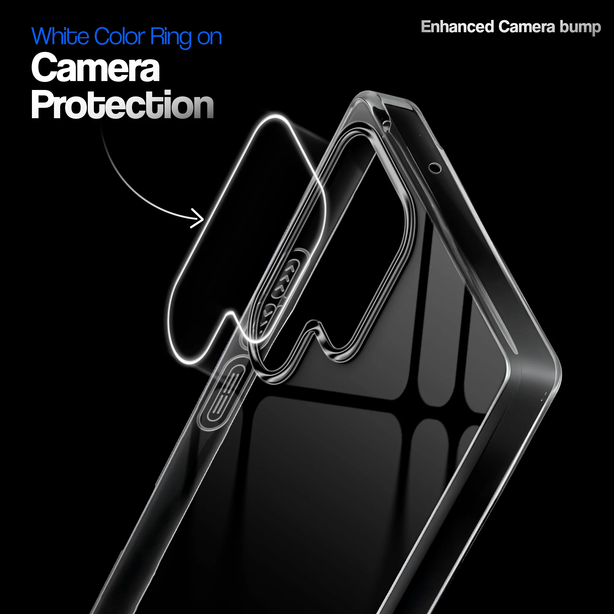 Crystal Clear Anti-Yellow Transparent Back Cover Case With Camera Ring Protection for Samsung S23 Ultra 5G - Image 3