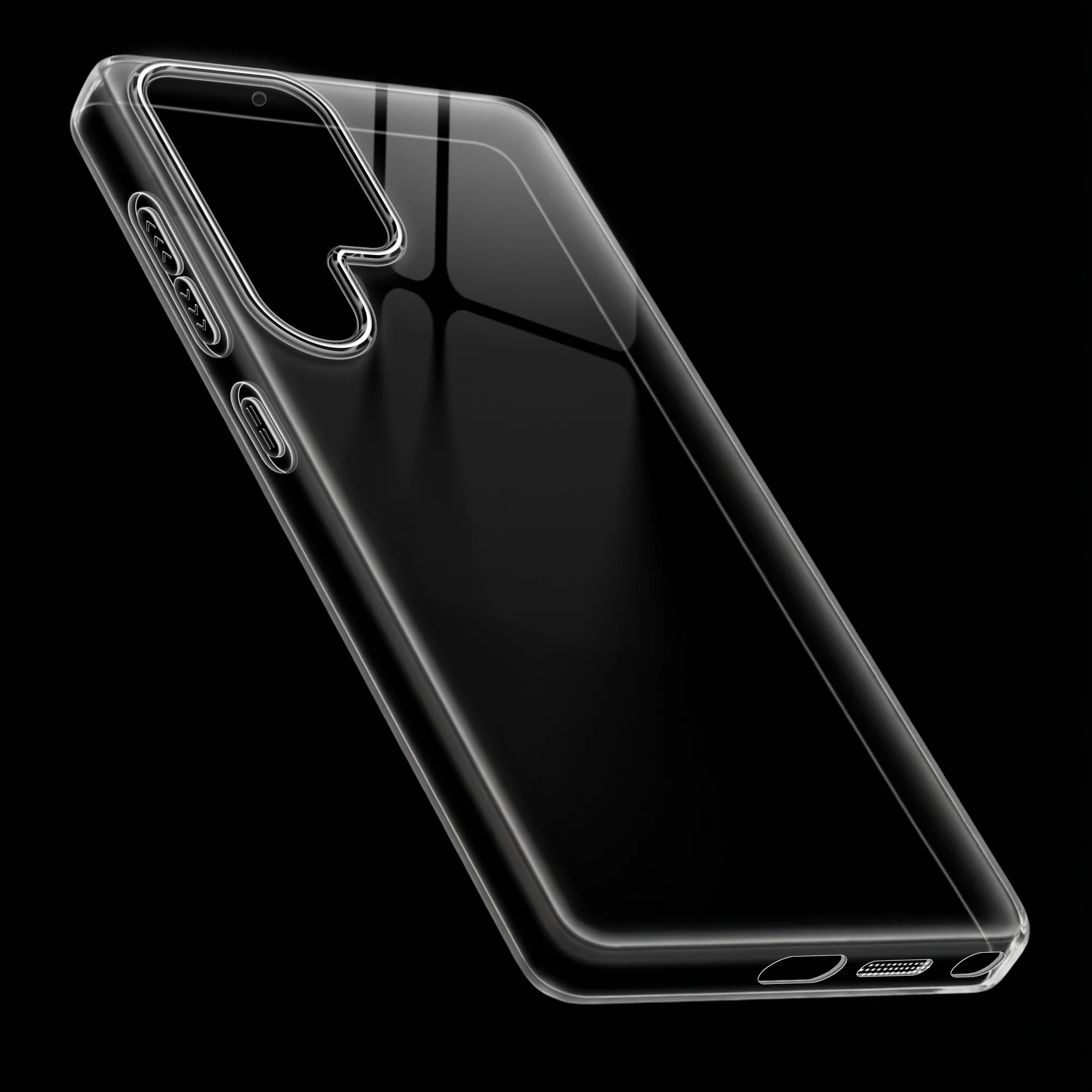 Crystal Clear Anti-Yellow Transparent Back Cover Case With Camera Ring Protection for Samsung S23 Ultra 5G - Image 5