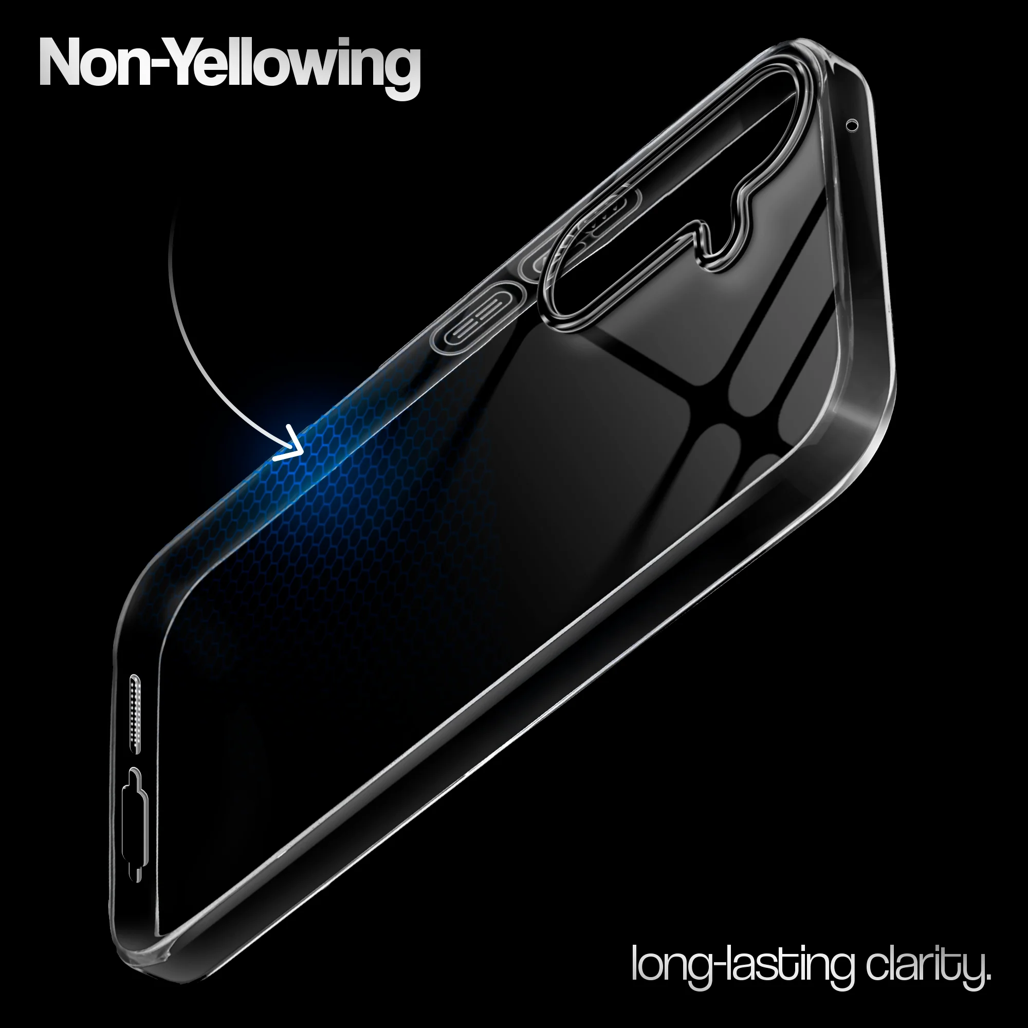 Crystal Clear Anti-Yellow Transparent Back Cover Case With Camera Ring Protection for Samsung S24 FE 5G - Image 7