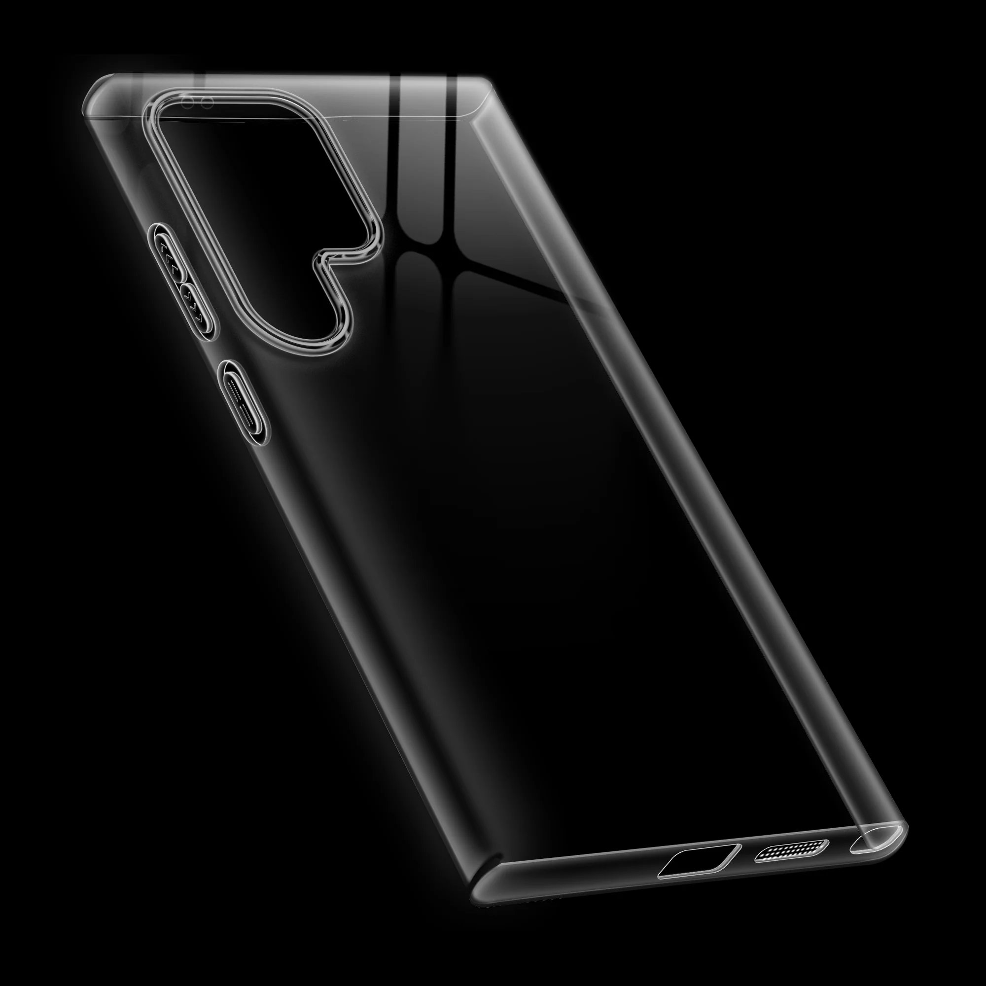 Crystal Clear Anti-Yellow Transparent Back Cover Case With Camera Ring Protection for Samsung S24 Ultra 5G - Image 23