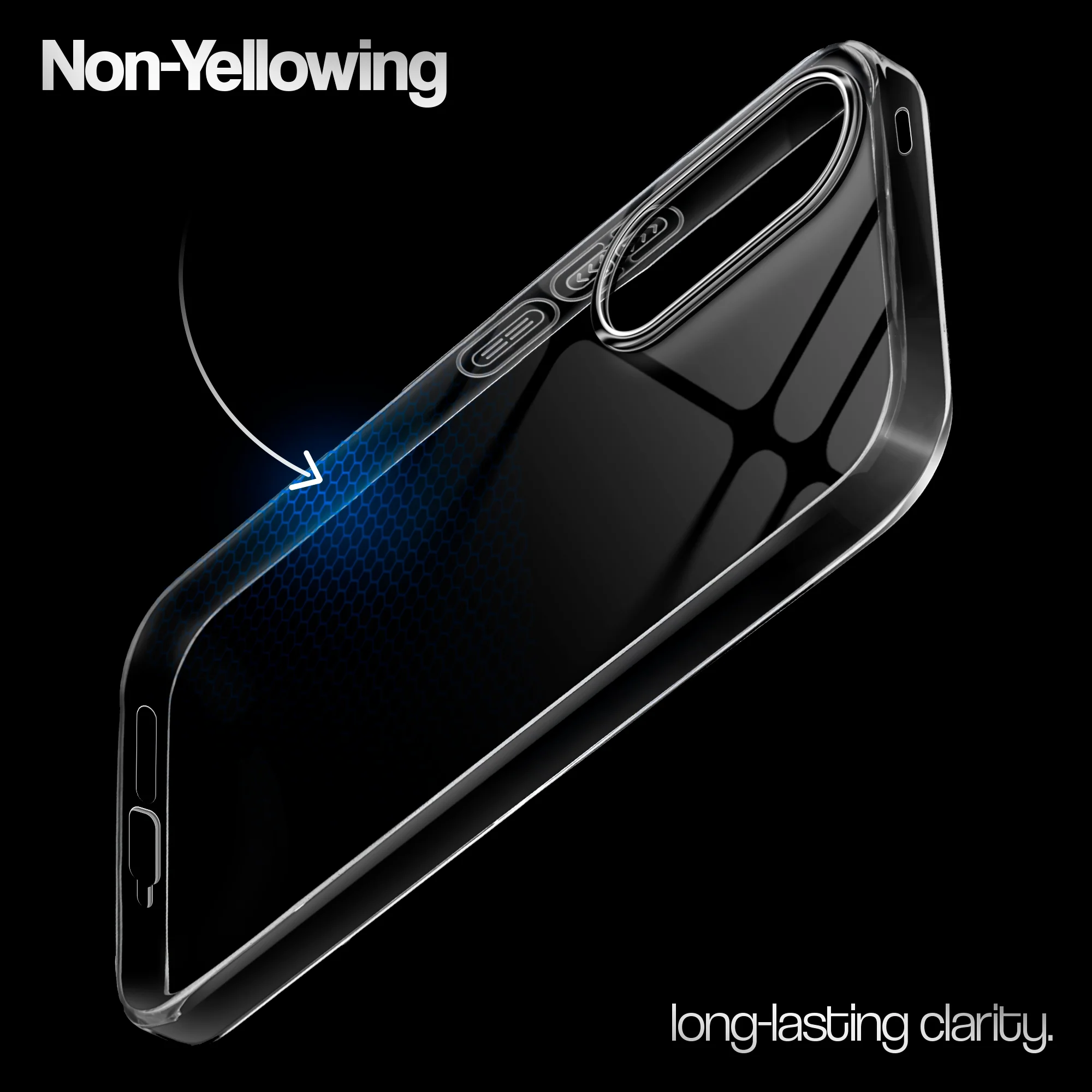 Crystal Clear Anti-Yellow Transparent Back Cover Case With Camera Ring Protection for Samsung S25 Edge 5G - Image 7
