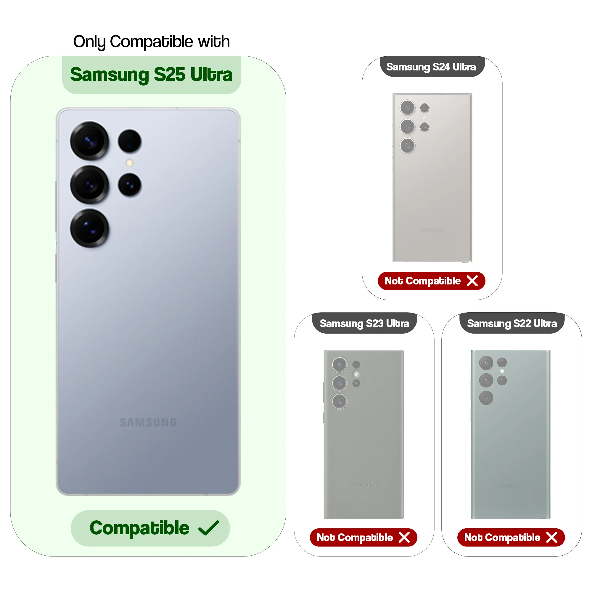 Crystal Clear Anti-Yellow Transparent Back Cover Case With Camera Ring Protection for Samsung S25 Ultra 5G - Image 14