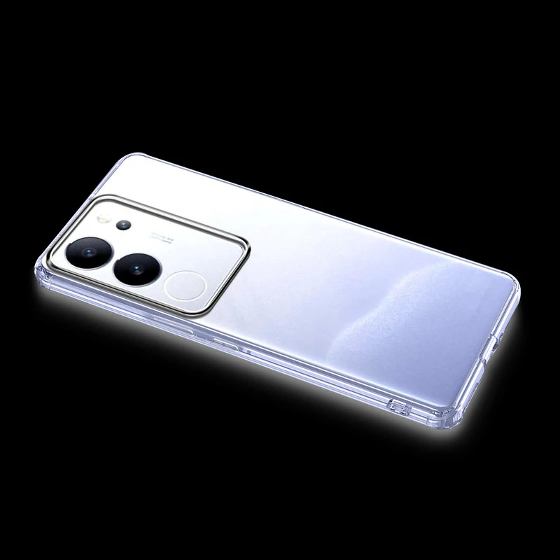Crystal Clear Anti-Yellow Transparent Back Cover Case With Camera Ring Protection for Vivo V29 Pro 5G - Image 12