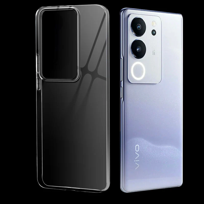 Crystal Clear Anti-Yellow Transparent Back Cover Case With Camera Ring Protection for Vivo V29 Pro 5G - Image 3