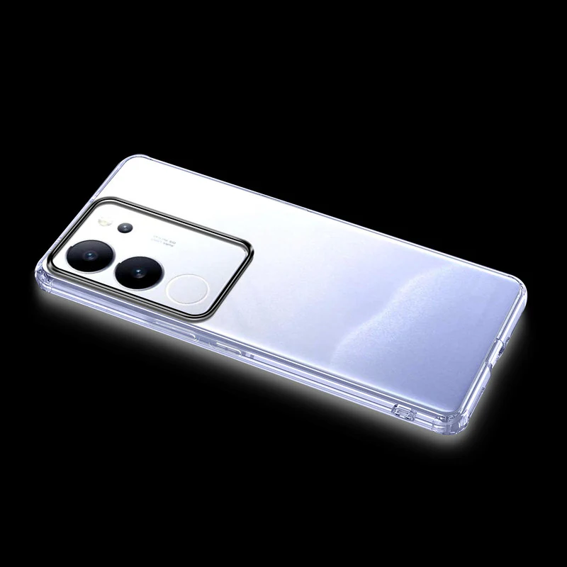 Crystal Clear Anti-Yellow Transparent Back Cover Case With Camera Ring Protection for Vivo V29 Pro 5G - Image 6