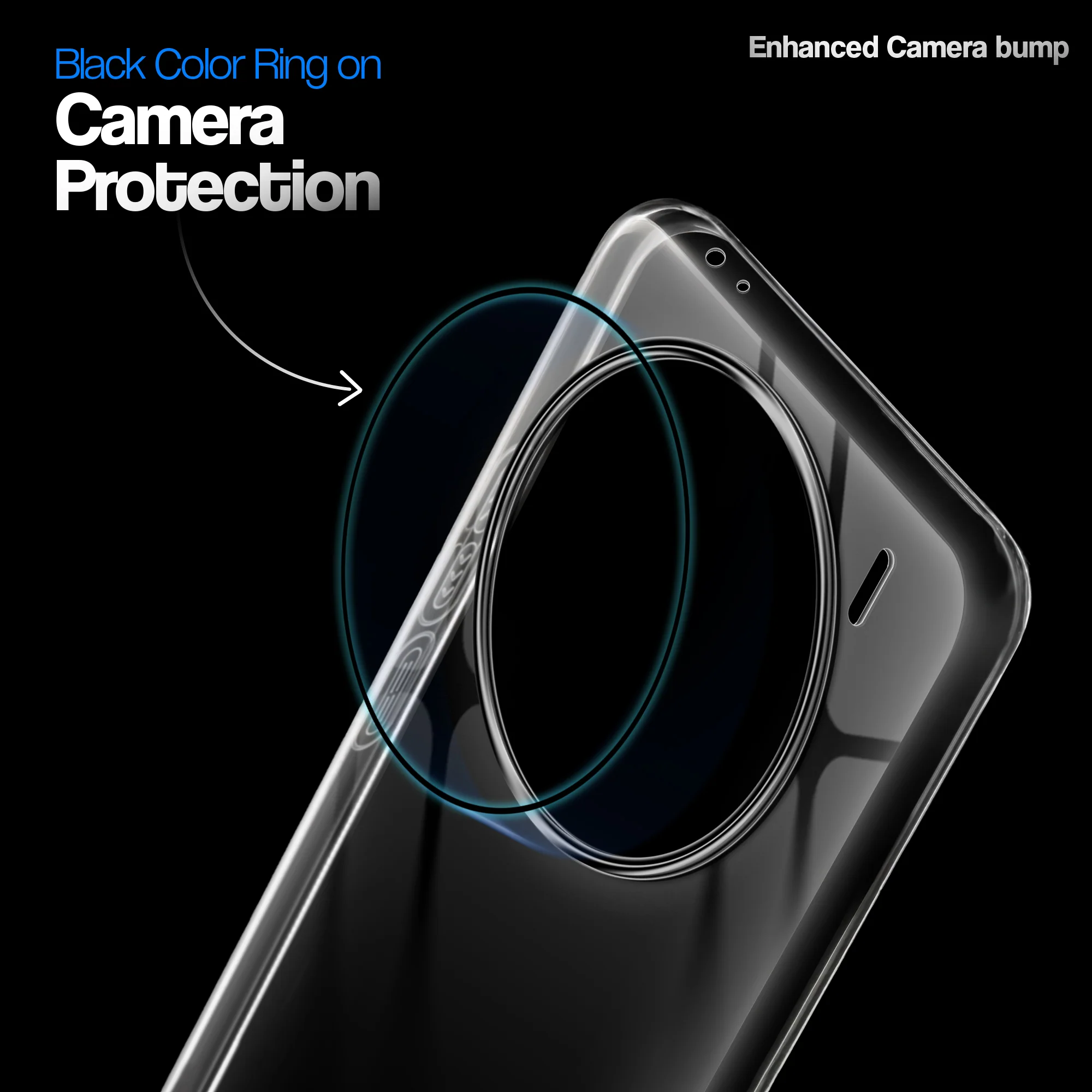 Crystal Clear Anti-Yellow Transparent Back Cover Case With Camera Ring Protection for Vivo X100 5G - Image 3