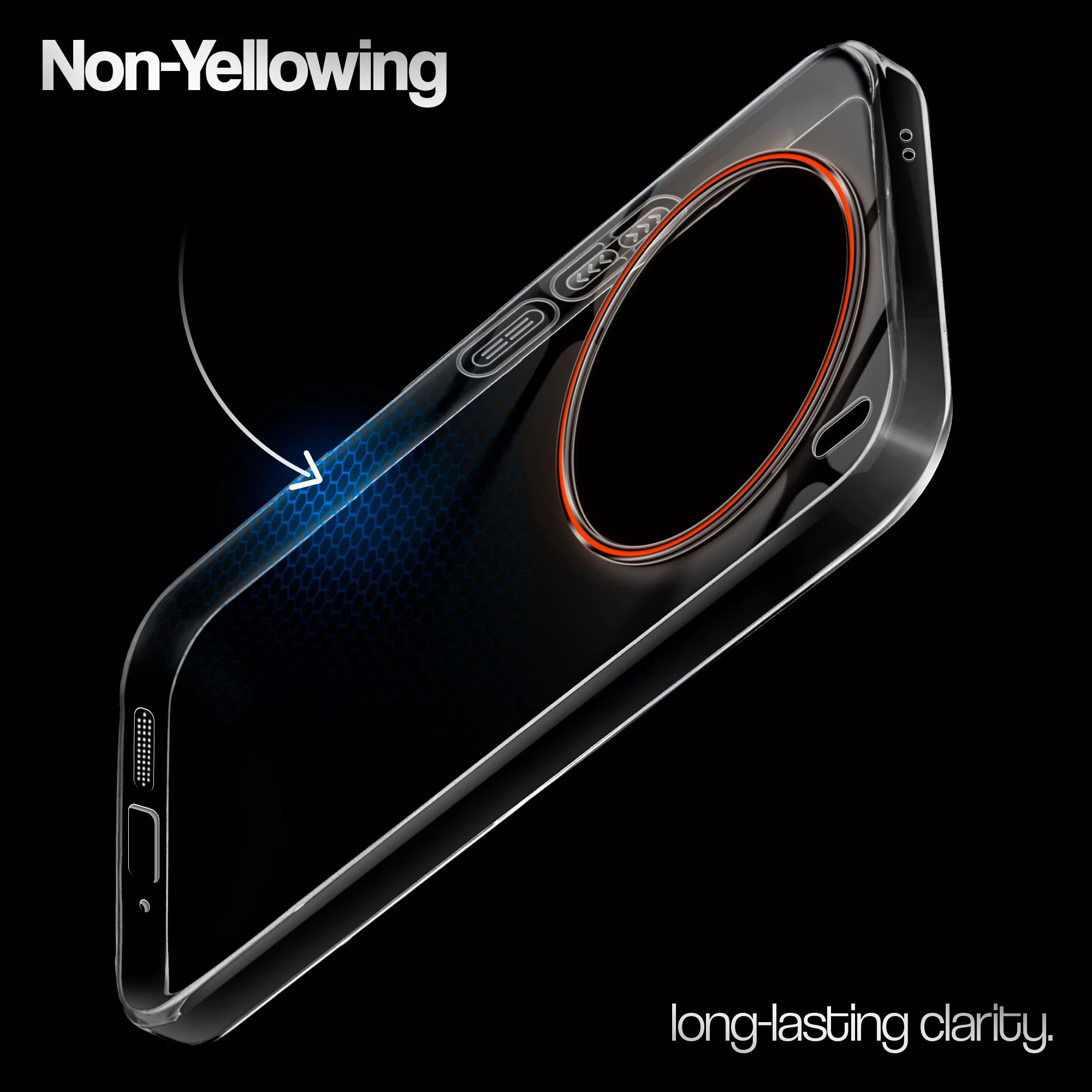 Crystal Clear Anti-Yellow Transparent Back Cover Case With Camera Ring Protection for Vivo X200 5G - Image 13