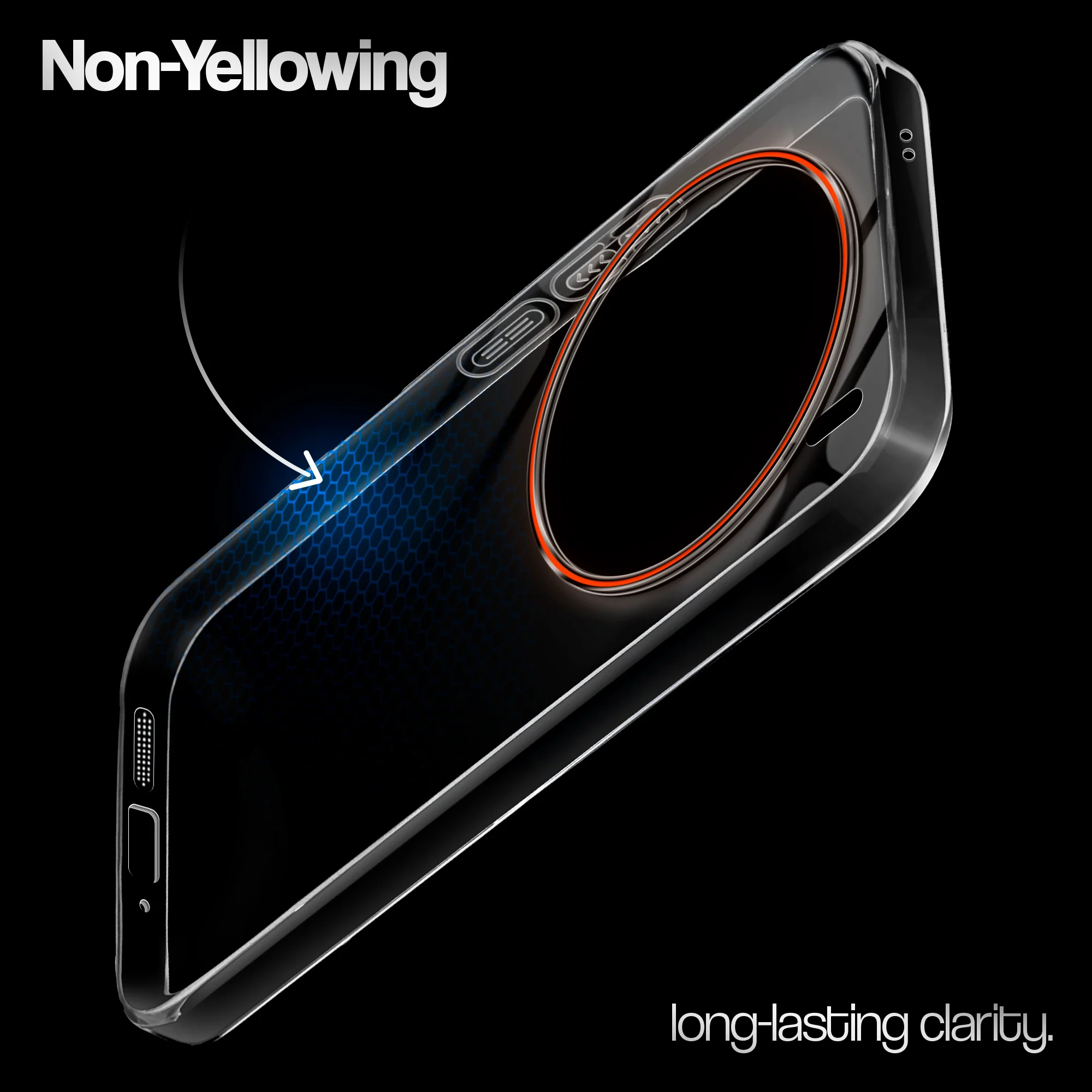 Crystal Clear Anti-Yellow Transparent Back Cover Case With Camera Ring Protection for Vivo X200 Pro 5G - Image 13