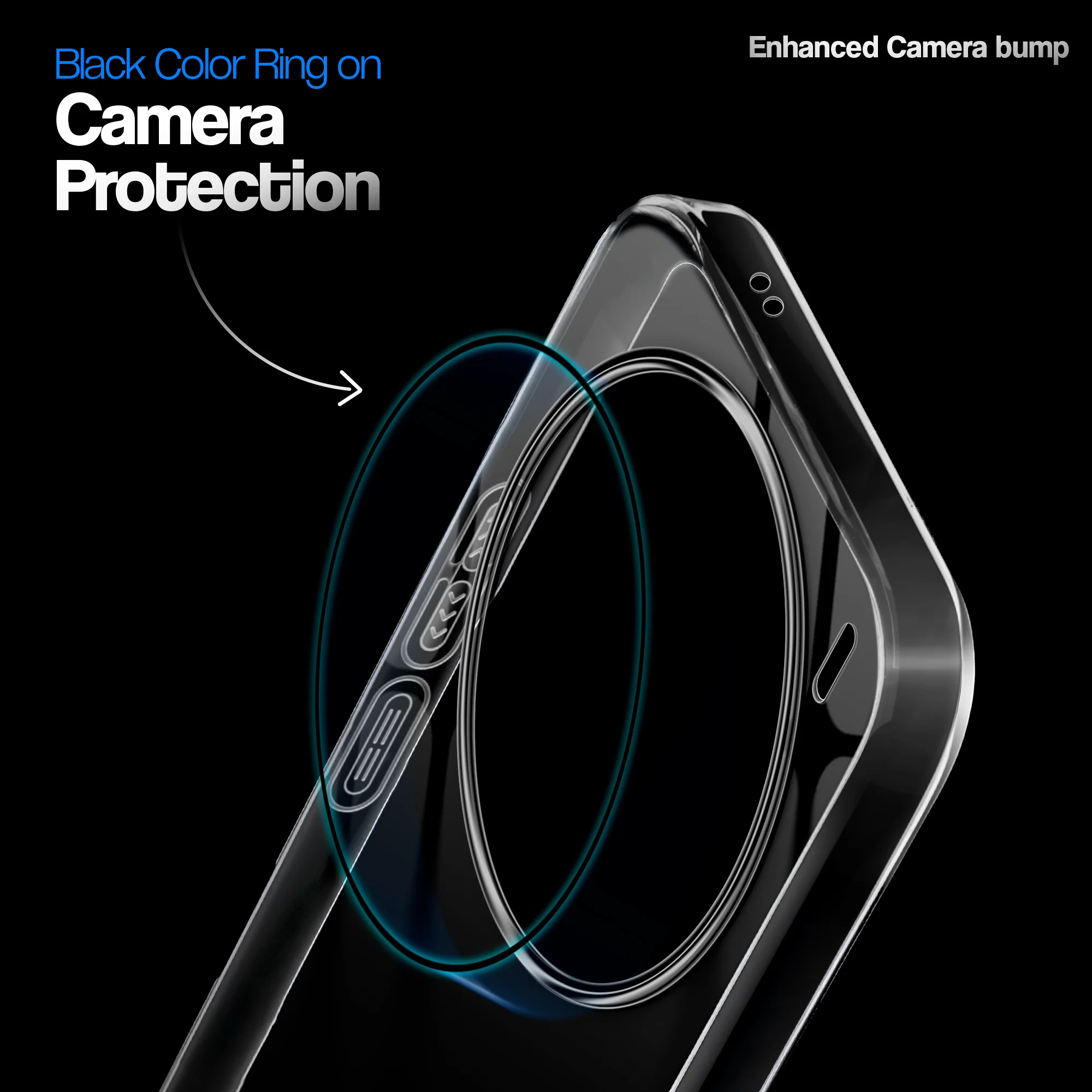 Crystal Clear Anti-Yellow Transparent Back Cover Case With Camera Ring Protection for Vivo X200 Pro 5G - Image 3