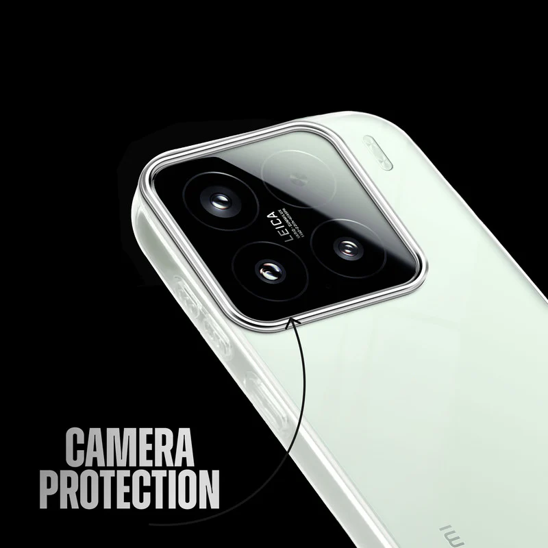Crystal Clear Anti-Yellow Transparent Back Cover Case With Camera Ring Protection for Xiaomi 15 5G - Image 5