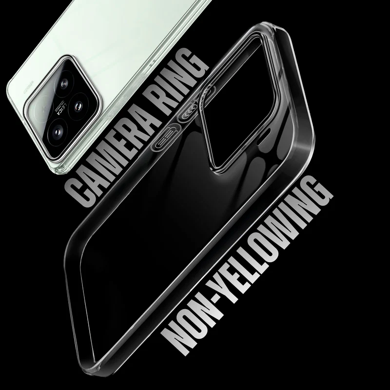 Crystal Clear Anti-Yellow Transparent Back Cover Case With Camera Ring Protection for Xiaomi 15 5G - Image 7