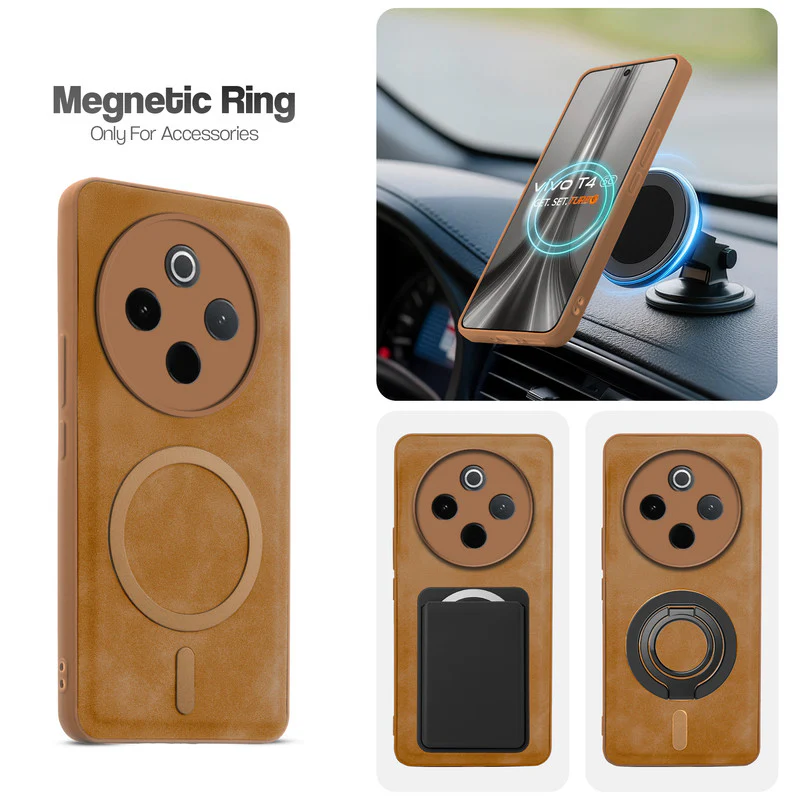 Cushion Grip Leather Case for iQOO Z10 5G - Image 3