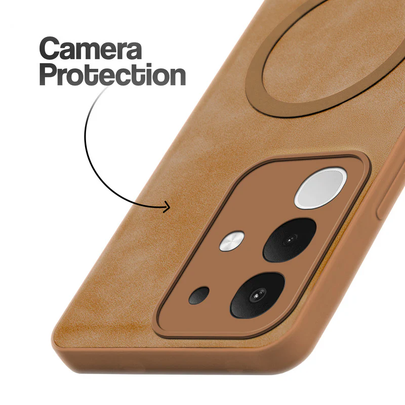 Cushion Grip Leather Case for iQOO Z10x 5G - Image 5