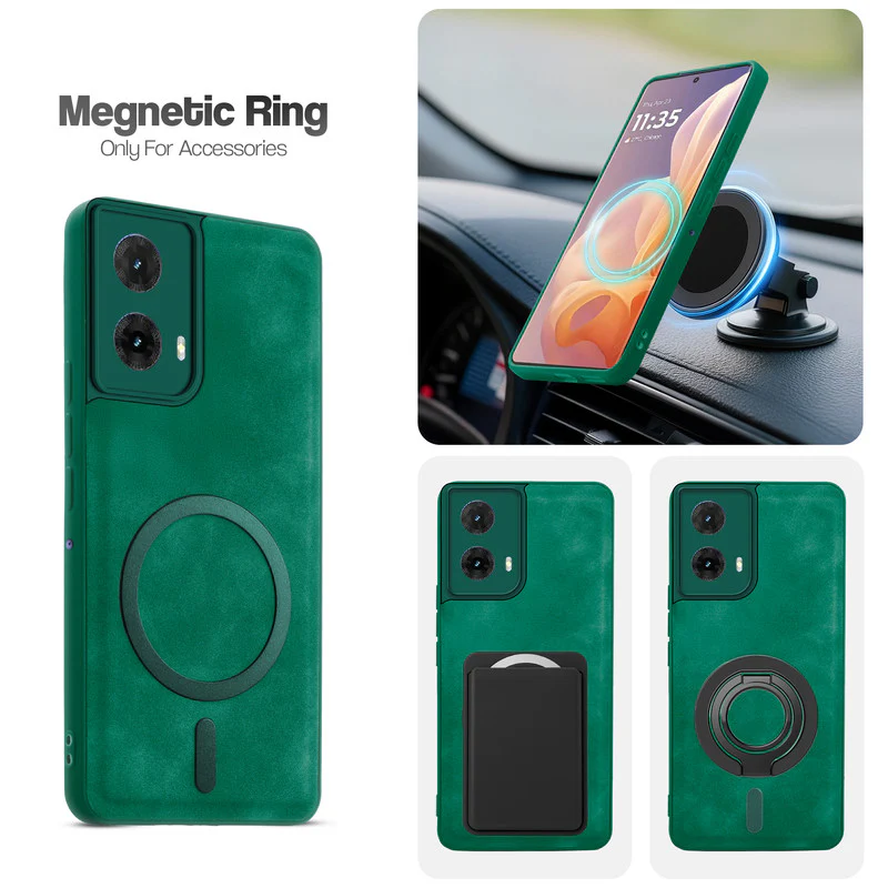 Cushion Grip Leather Case for Motorola Moto Edge 50 Fusion 5G - Image 21