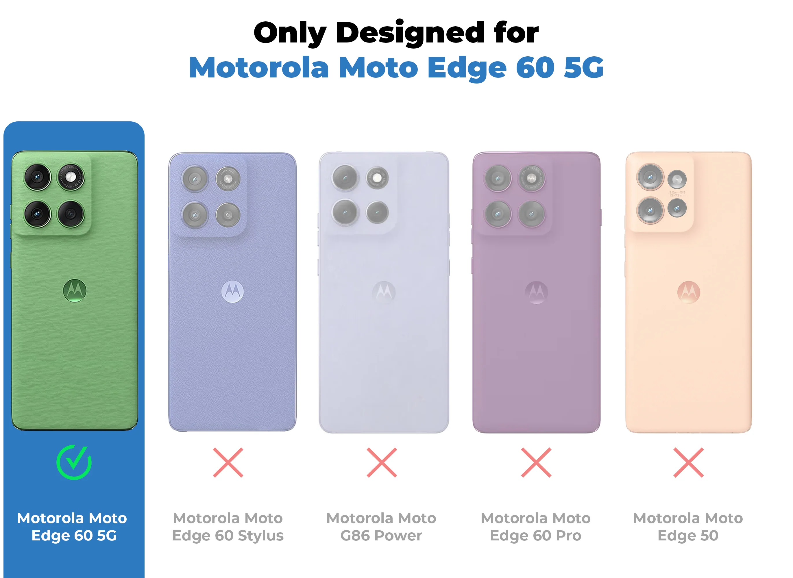 Cushion Grip Leather Case for Motorola Moto Edge 60 5G - Image 2