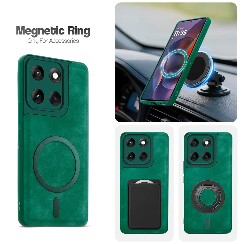 Cushion Grip Leather Case for Motorola Moto Edge 60 5G - Image 21