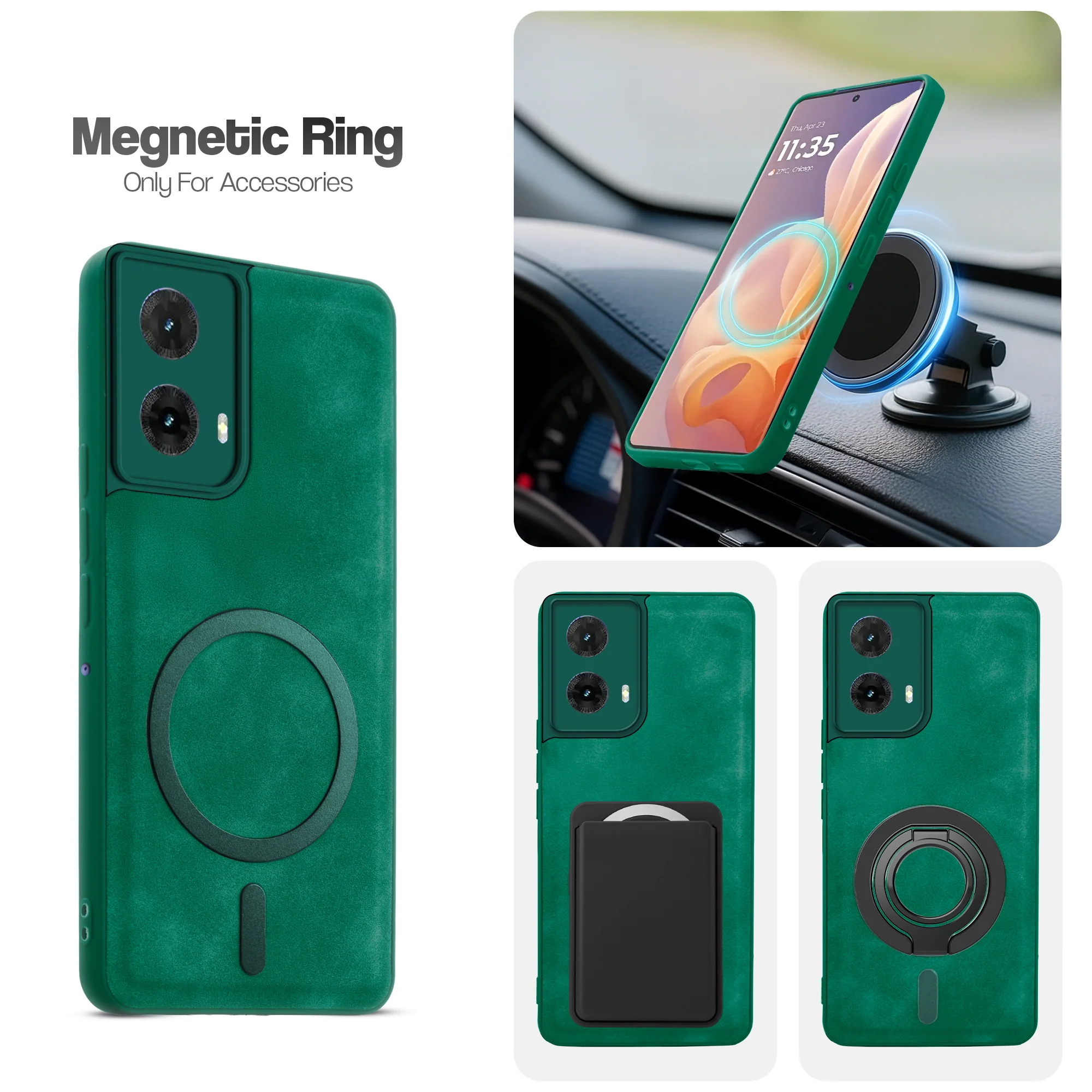 Cushion Grip Leather Case for Motorola Moto G85 5G - Image 21