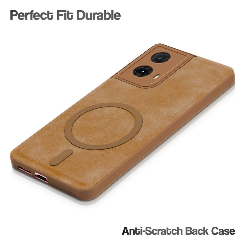 Cushion Grip Leather Case for Motorola Moto G85 5G - Image 6