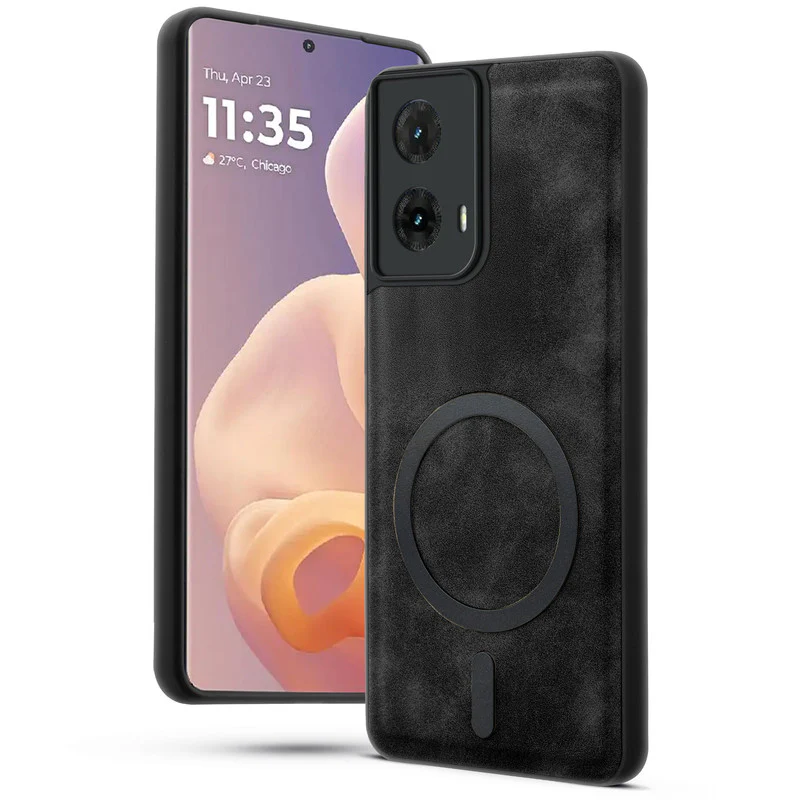 Cushion Grip Leather Case for Motorola Moto G85 5G - Image 7
