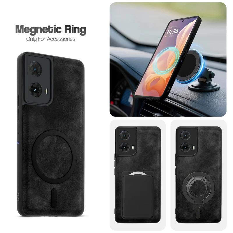 Cushion Grip Leather Case for Motorola Moto G85 5G - Image 9