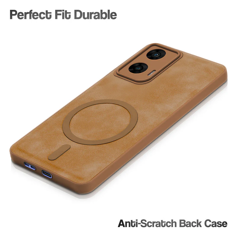 Cushion Grip Leather Case for Motorola Moto G96 5G - Image 6