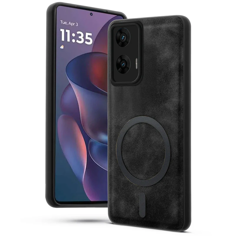 Cushion Grip Leather Case for Motorola Moto G96 5G - Image 7