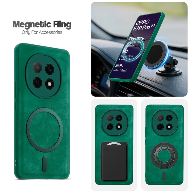 Cushion Grip Leather Case for Oppo F29 Pro 5G - Image 21