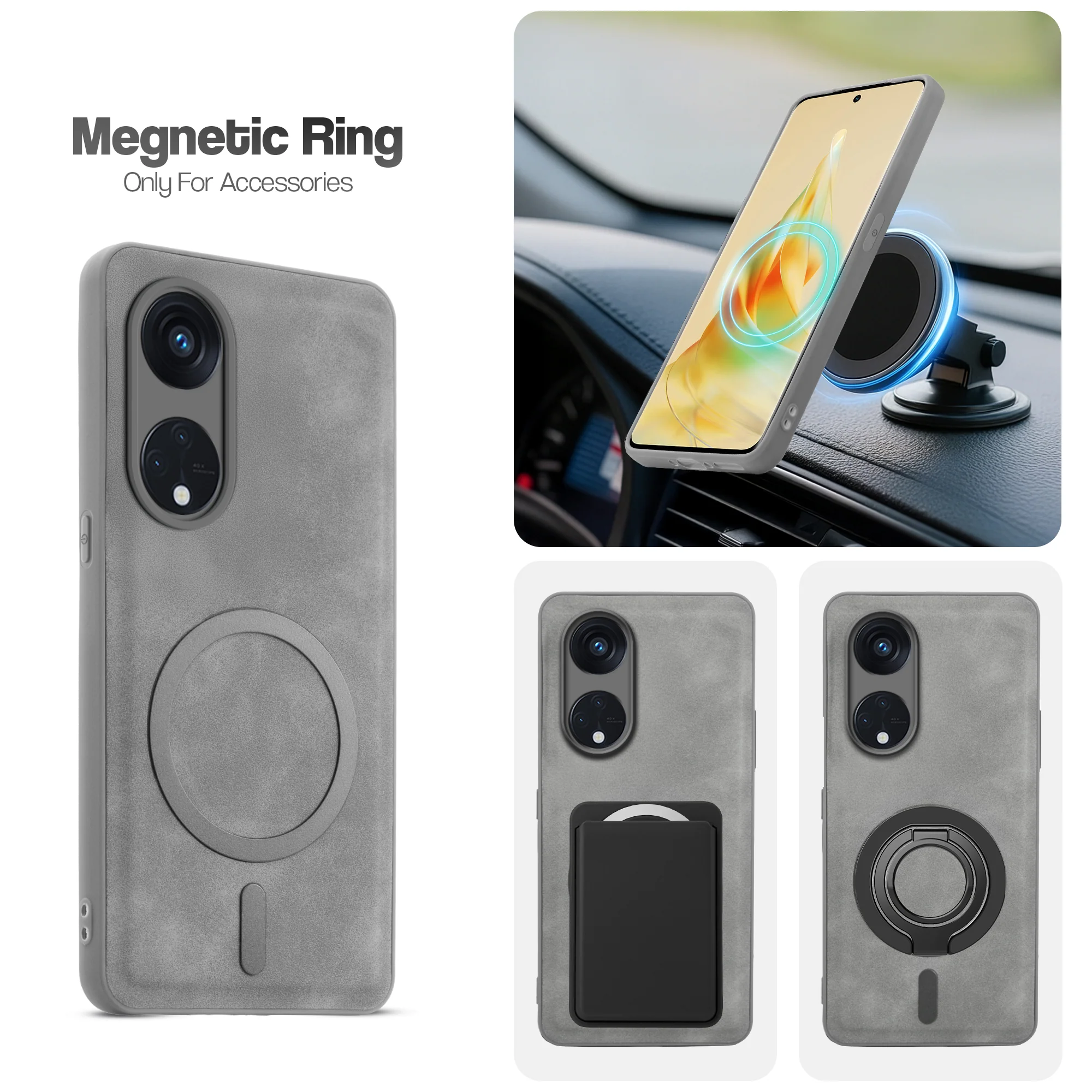 Cushion Grip Leather Case for Oppo Reno 8T 5G - Image 27