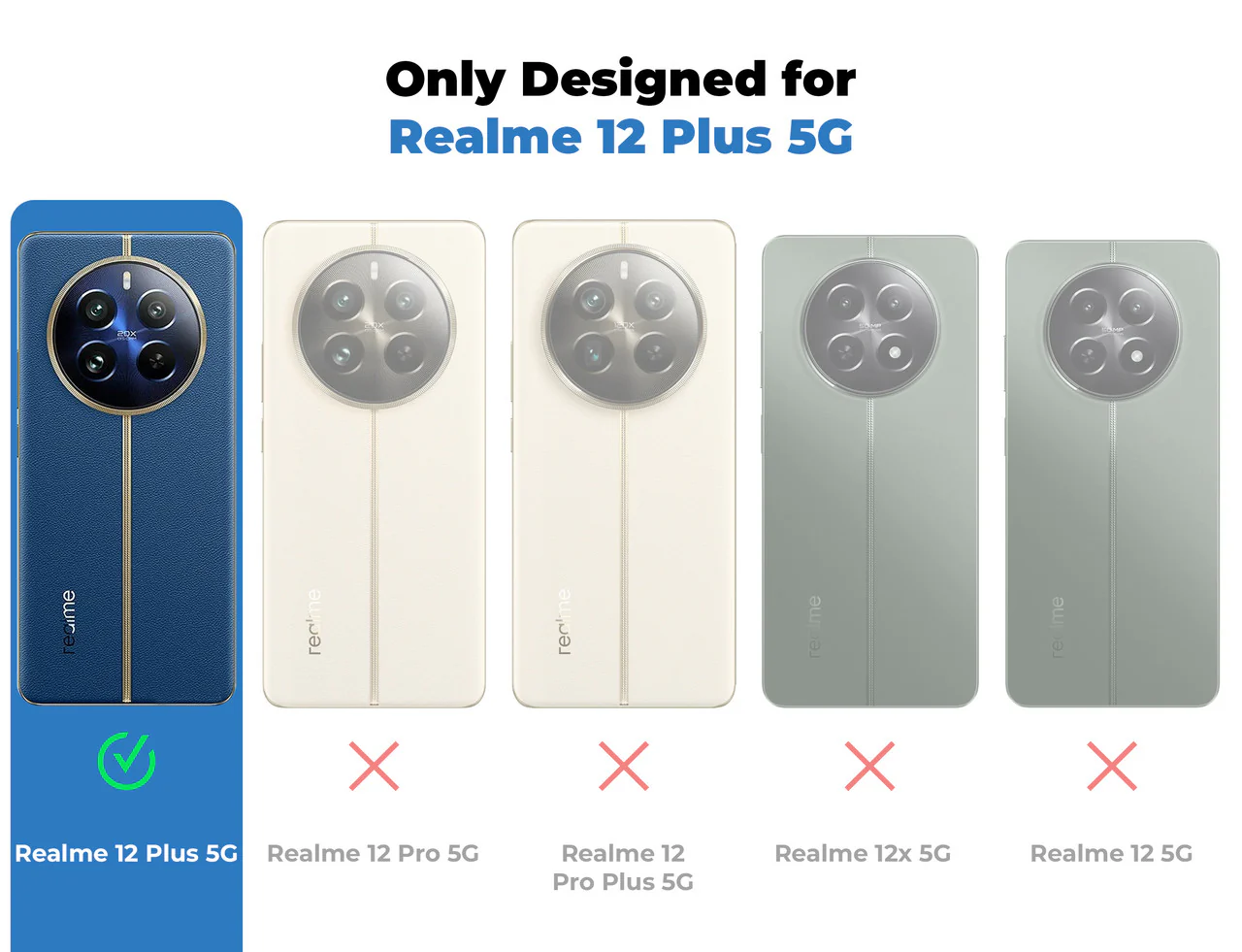 Cushion Grip Leather Case for Realme 12 Plus 5G - Image 8