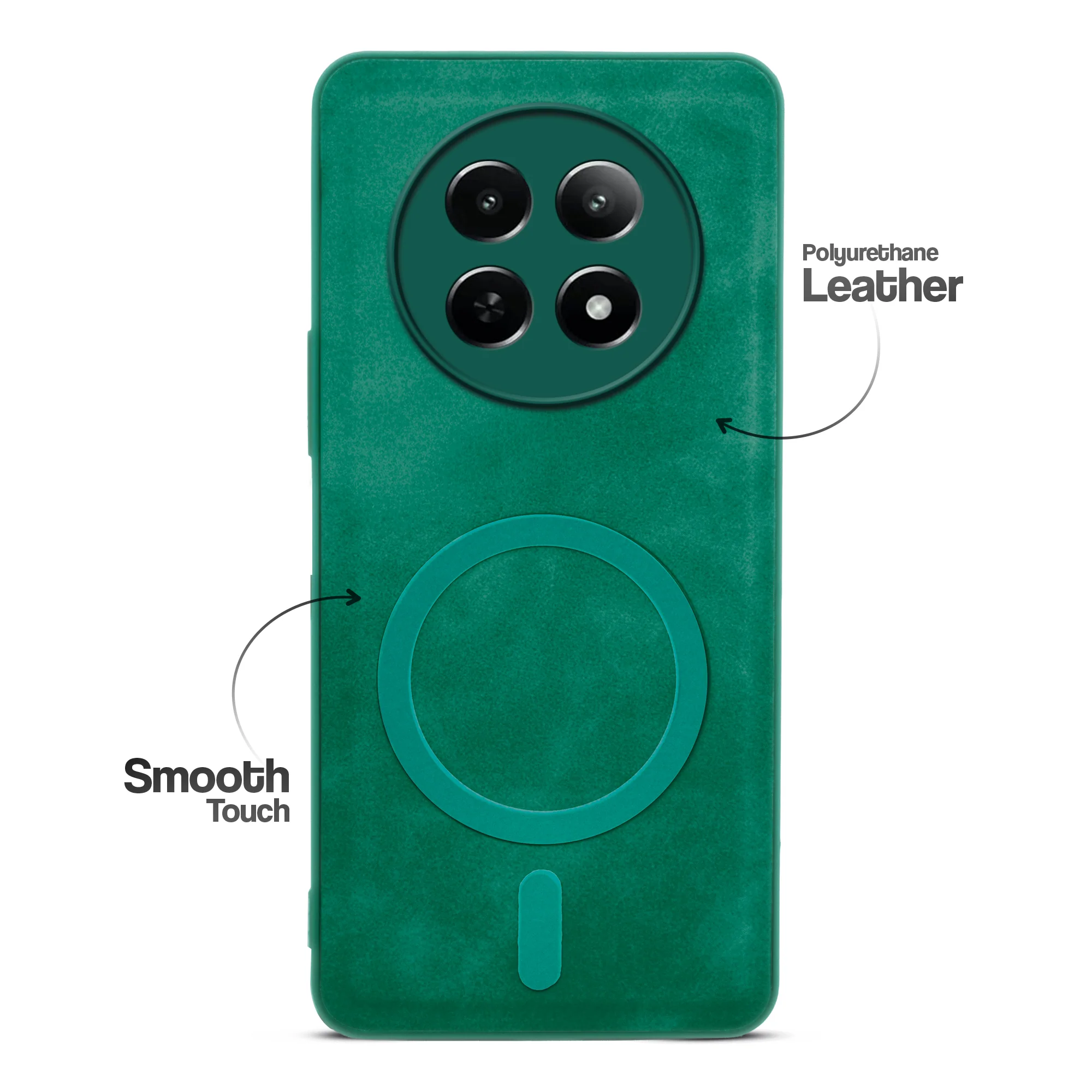 Cushion Grip Leather Case for Realme C65 5G - Image 22