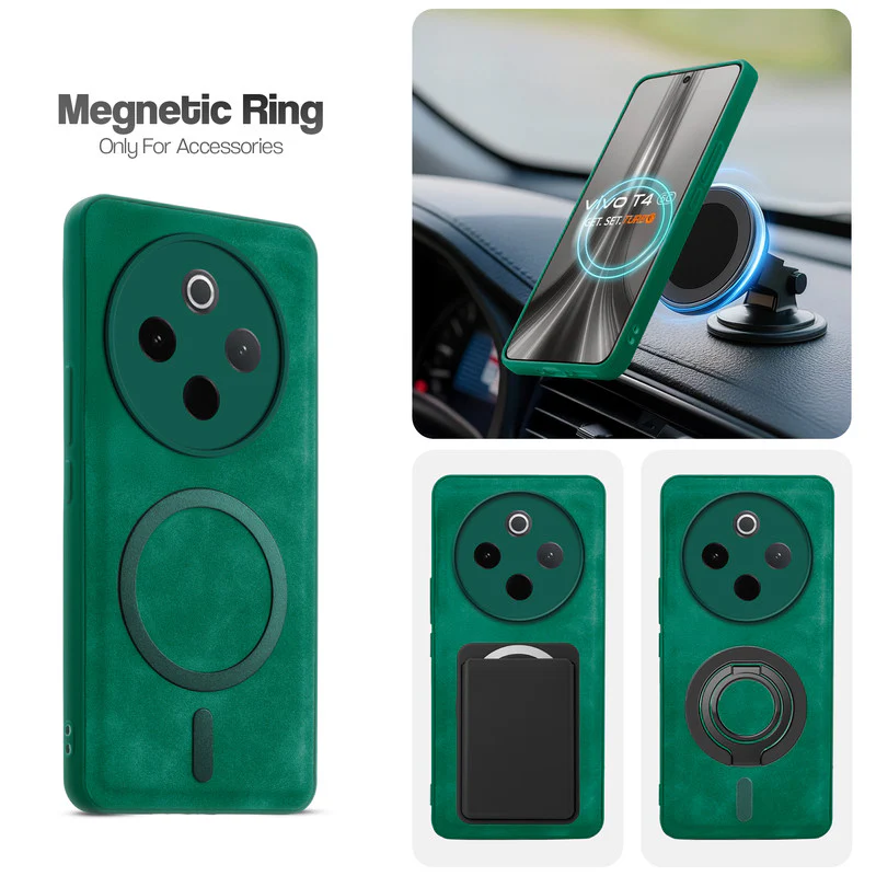 Cushion Grip Leather Case for Vivo T4 5G - Image 21
