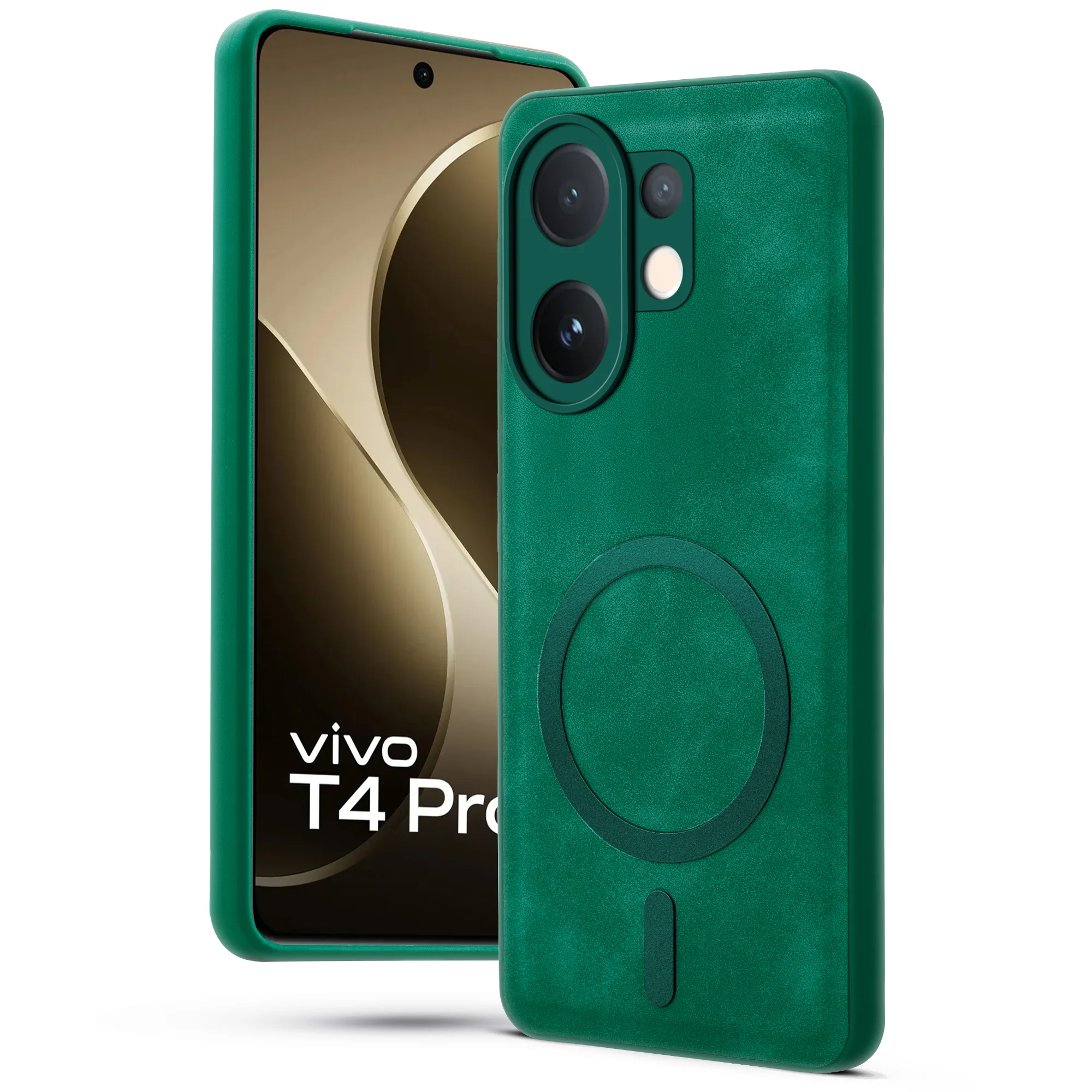 Cushion Grip Leather Case for Vivo T4 Pro 5G - Image 19