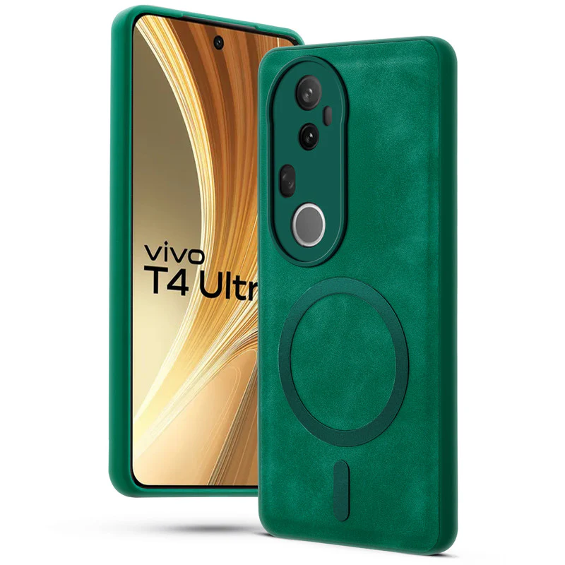Cushion Grip Leather Case for Vivo T4 Ultra 5G - Image 19