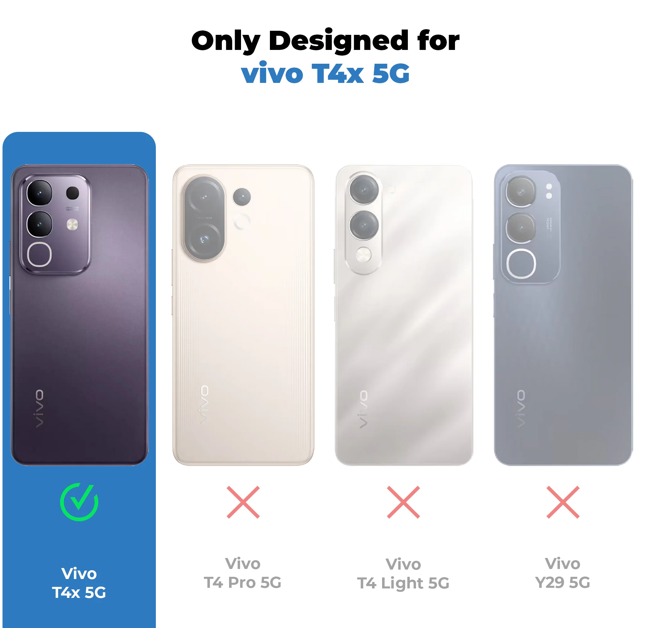 Cushion Grip Leather Case for Vivo T4x 5G - Image 8