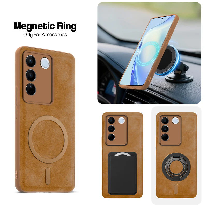 Cushion Grip Leather Case for Vivo V27 5G - Image 3