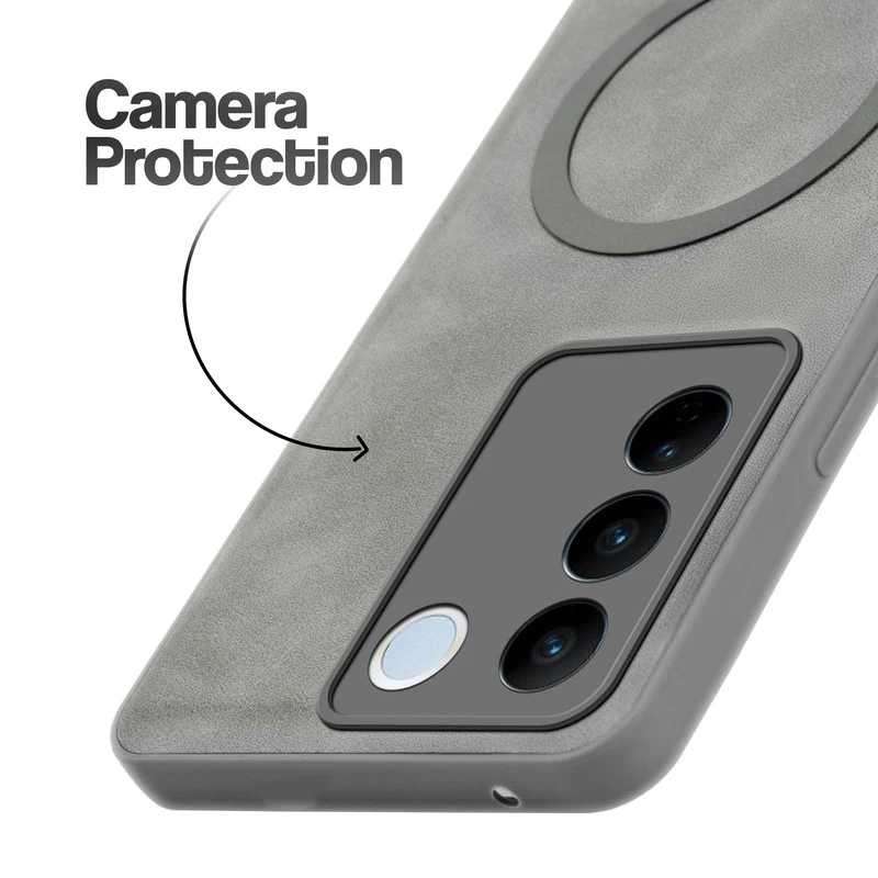 Cushion Grip Leather Case for Vivo V27 Pro 5G - Image 29