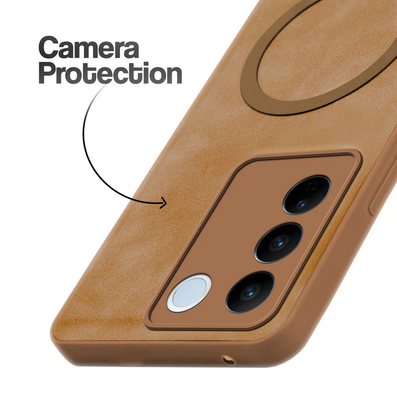 Cushion Grip Leather Case for Vivo V27 Pro 5G - Image 5