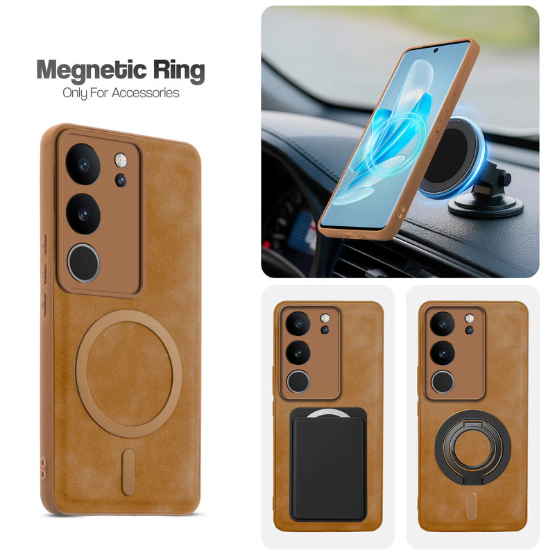 Cushion Grip Leather Case for Vivo V29 Pro 5G - Image 3