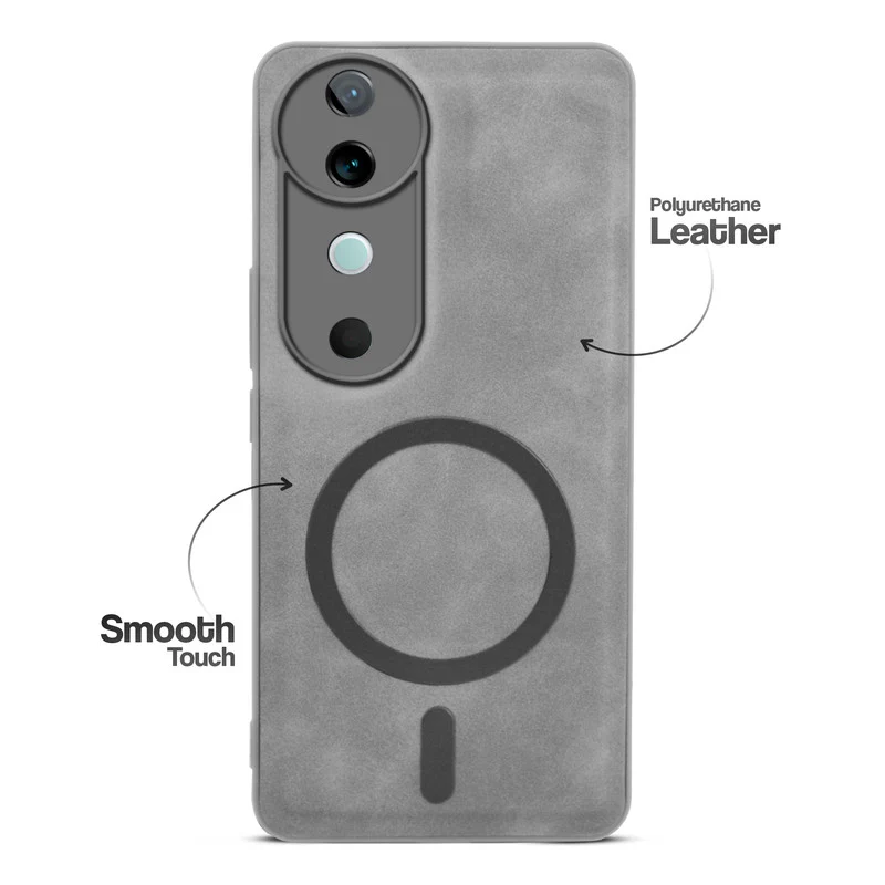 Cushion Grip Leather Case for Vivo V40 Pro 5G - Image 28