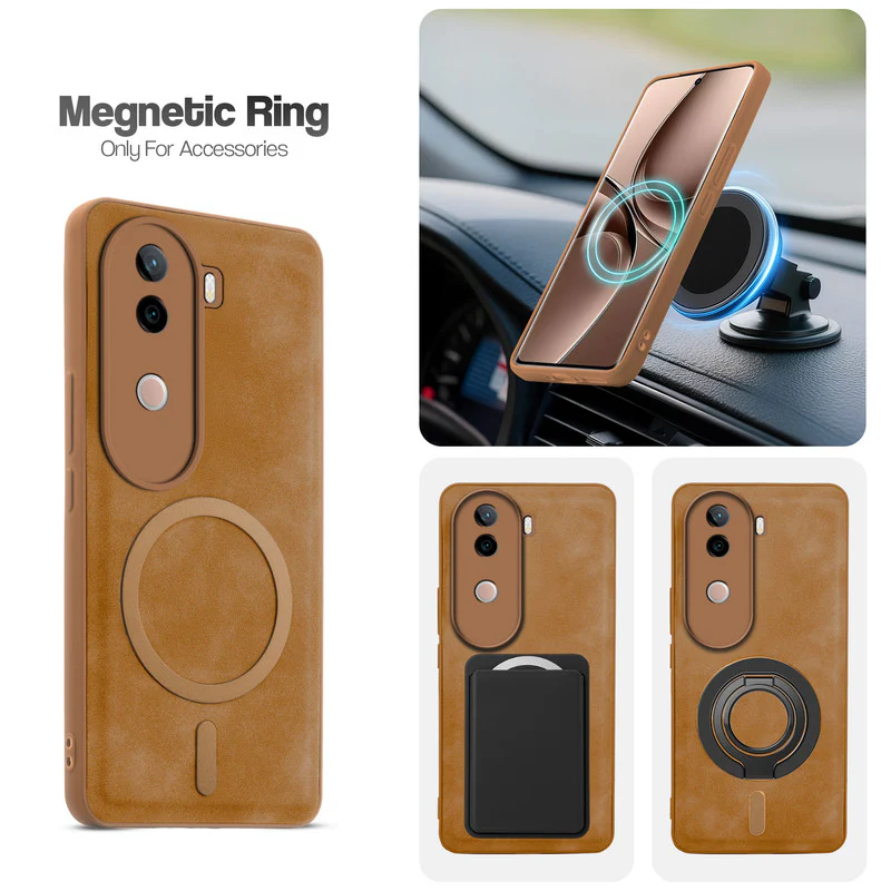 Cushion Grip Leather Case for Vivo V40e 5G - Image 3